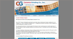 Desktop Screenshot of ceramicsgrinding.com